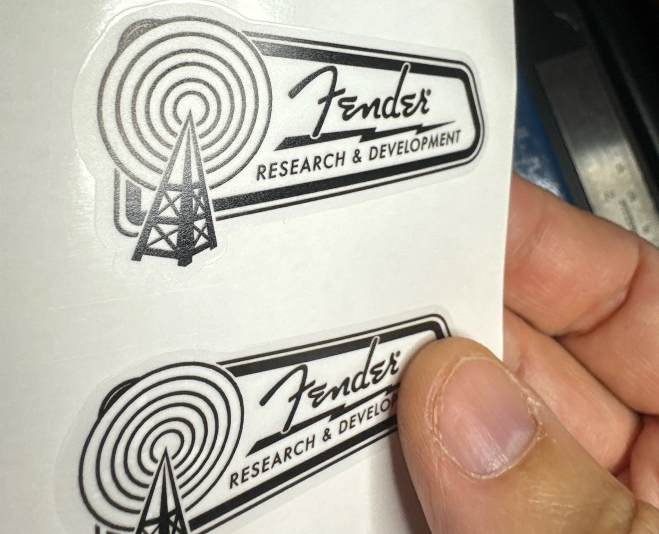 Fender Research and Development Clear Decals - Image 5