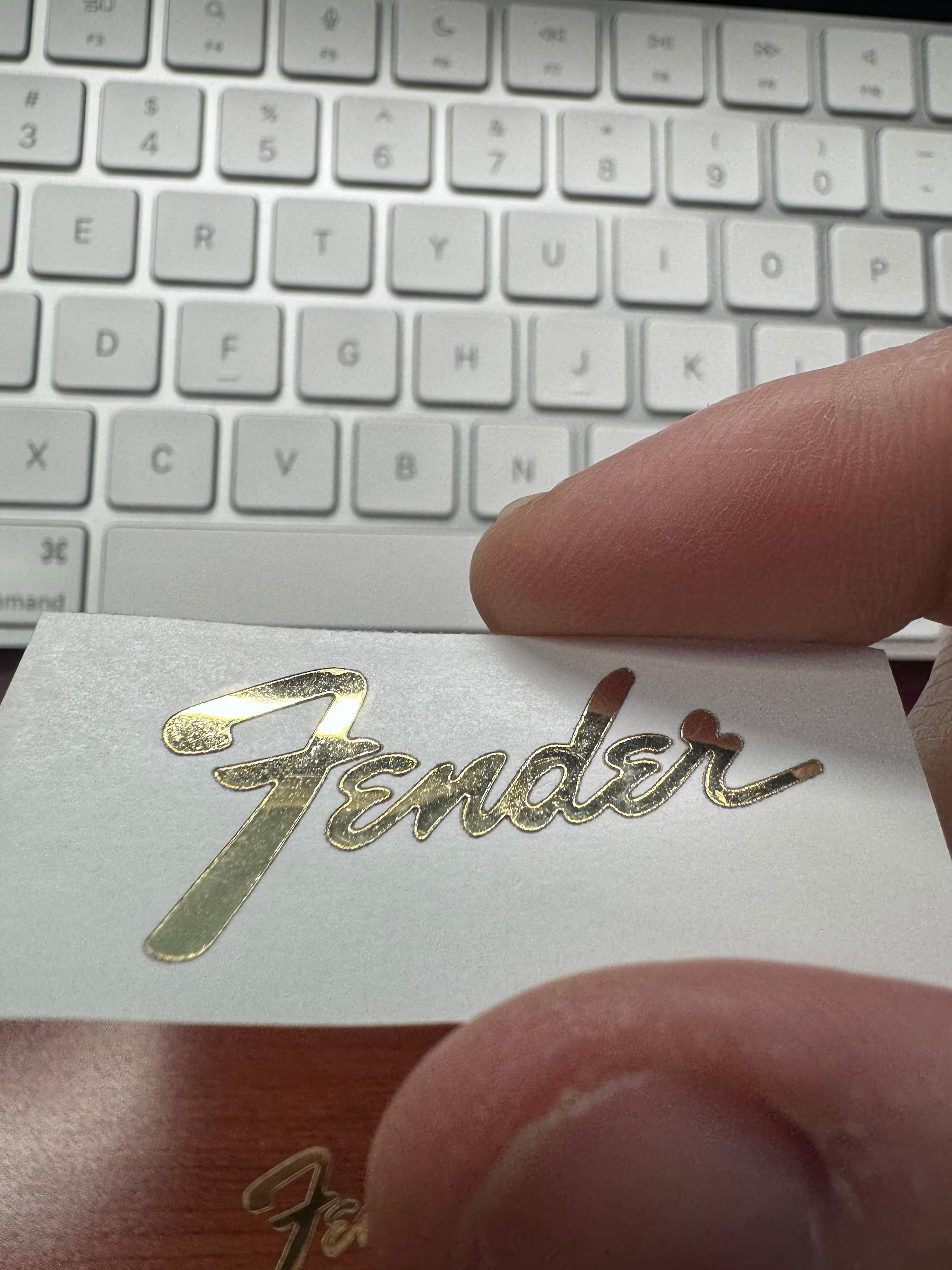 Gold Foiled Fender Sticker - Image 4
