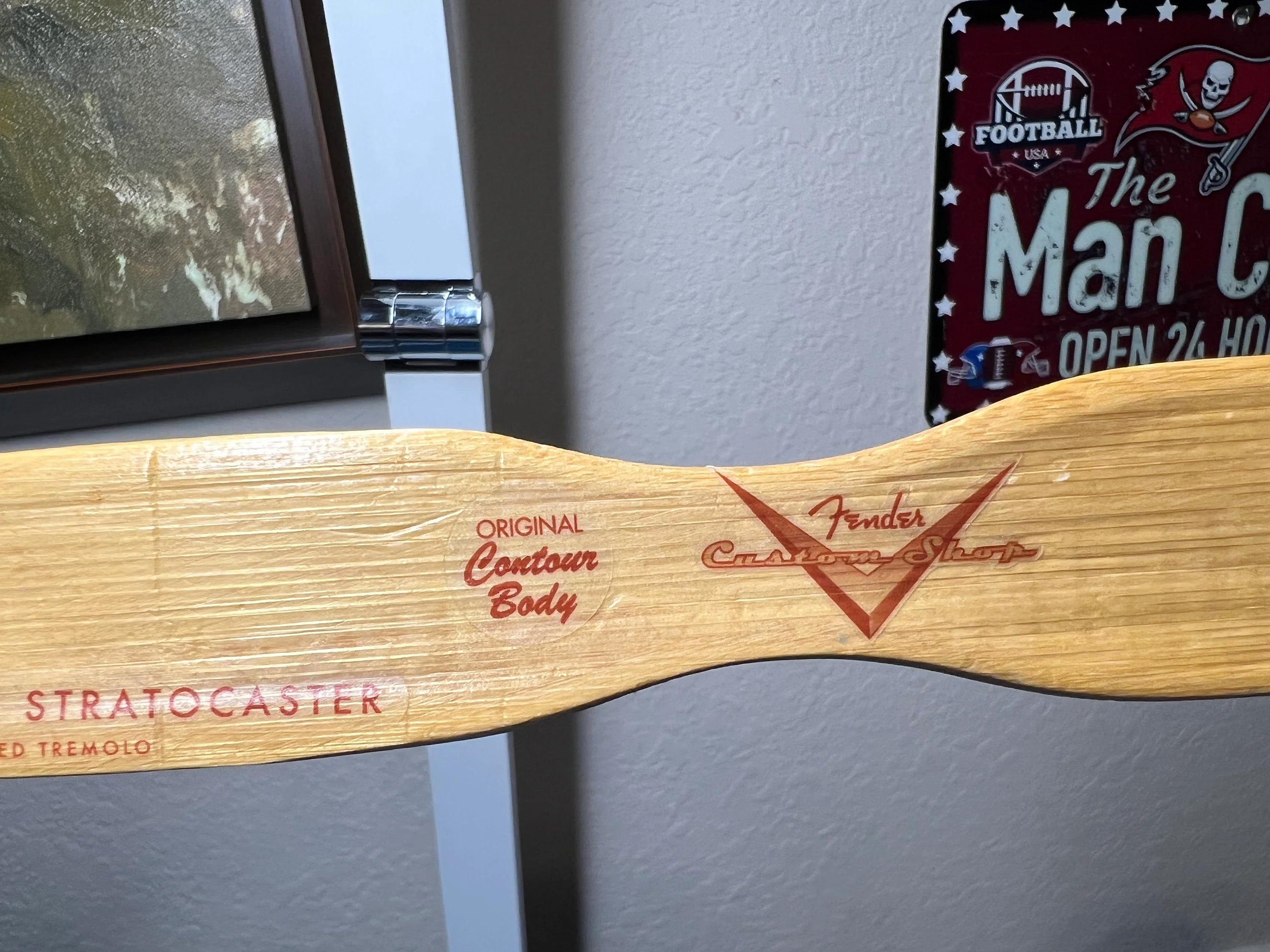 Fender Stratocaster Headstock Logo Sticker - Image 4