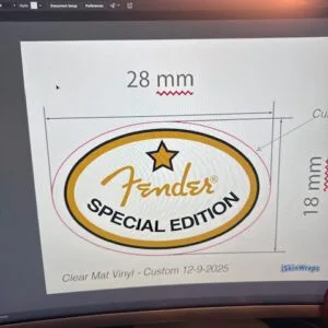 Custom Decal Fender (set of 3)